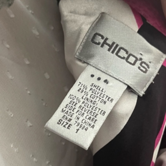 Chico's Blush Lightweight Quilter Jacket Sz 1 - Picture 9 of 9